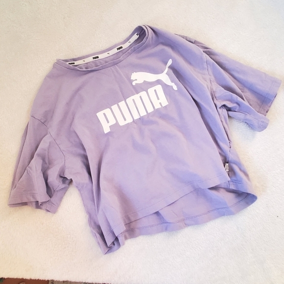 Puma Tops - PUMA lilac purple crop tee M